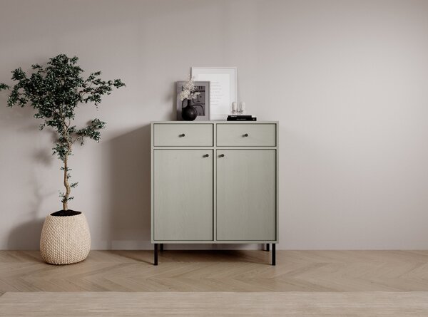 Kombinovaná minimalistická komoda DENRA - zelená