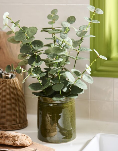 Keramický obal na květináč Green 17 cm