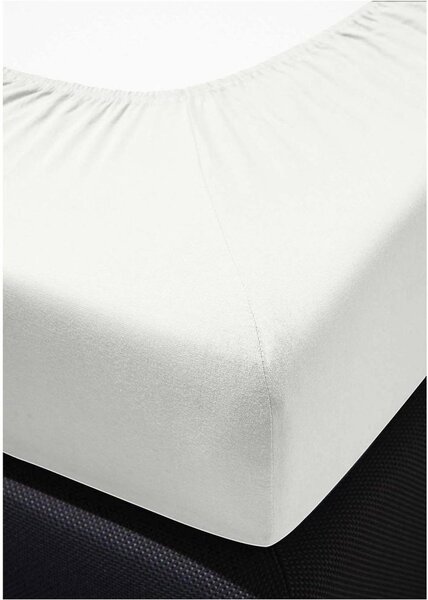 Bierbaum jersey prostěradlo bílá - 80-100 x 200 cm