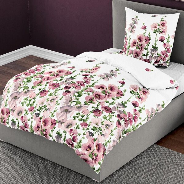 Bierbaum povlečení bavlněný satén 3682 Malva 140x200/70x90 cm