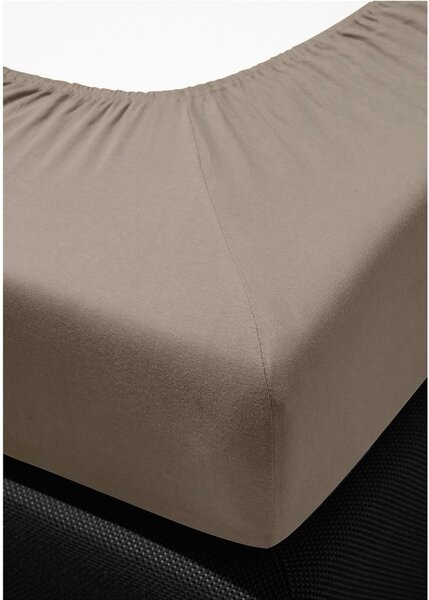 Bierbaum jersey prostěradlo mastic - 80-100 x 200 cm