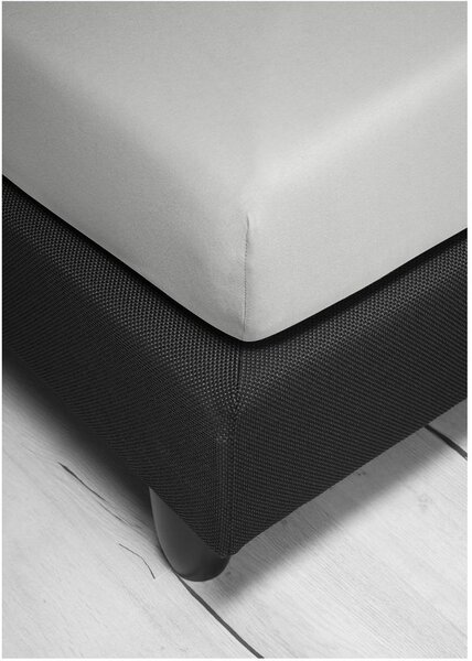 Bierbaum jersey prostěradlo sv. šedá - 80-100 x 200 cm