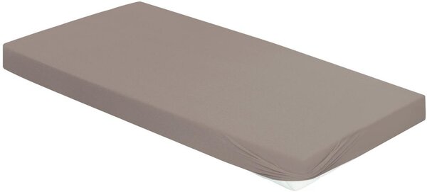 Bierbaum jersey prostěradlo šedohnědá - 80-100 x 200 cm
