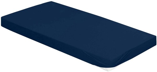 Bierbaum jersey prostěradlo tm. modrá - 80-100 x 200 cm