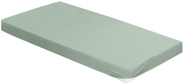 Bierbaum jersey prostěradlo celadon - 80-100 x 200 cm