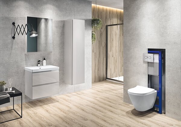 Cersanit Moduo umyvadla se skříňkou 60 cm bílá S801-223-DSM