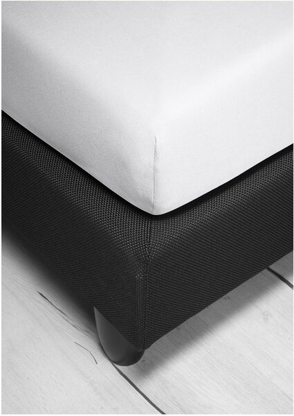 Bierbaum saténové prostěradlo Offwhite - 90x200 cm