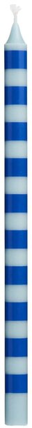 Svíčka Taper Blue Stripes 20 cm