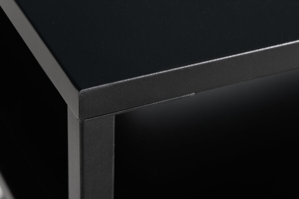 Konferenční stolek DURA STEEL 70cm práškově lakovaný kov černý