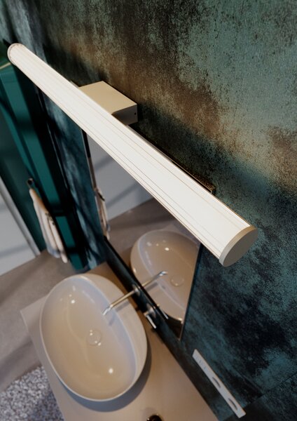 Redo 01-3264 Dizzy, koupelnové nástěnné svítidlo, LED 18W 3000/4000K, černá, délka 90cm, IP44
