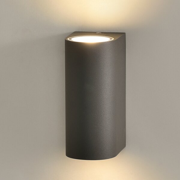 ACB Iluminacion Venkovní nástěnné LED svítidlo BOJ, v. 15 cm, 2x6W, CRI90, IP54