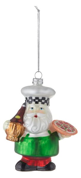 HANG ON Skleněná ozdoba italský Santa