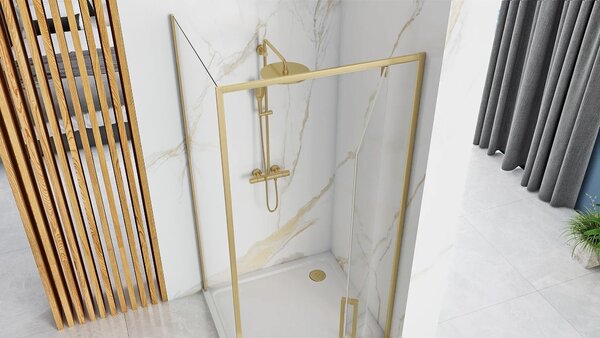 Sprchová kabina REA Rapid Swing Brush Gold