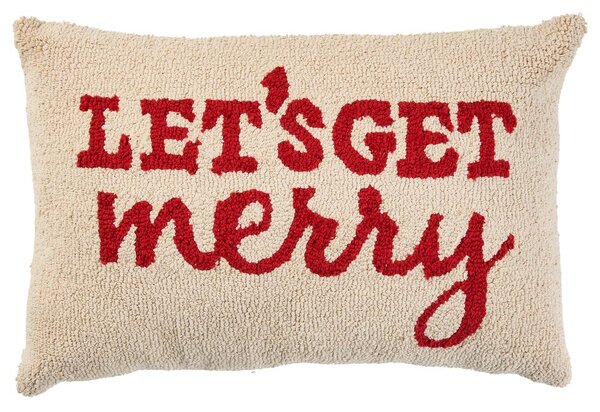 LET'S GET MERRY Polštář 30 x 50 cm