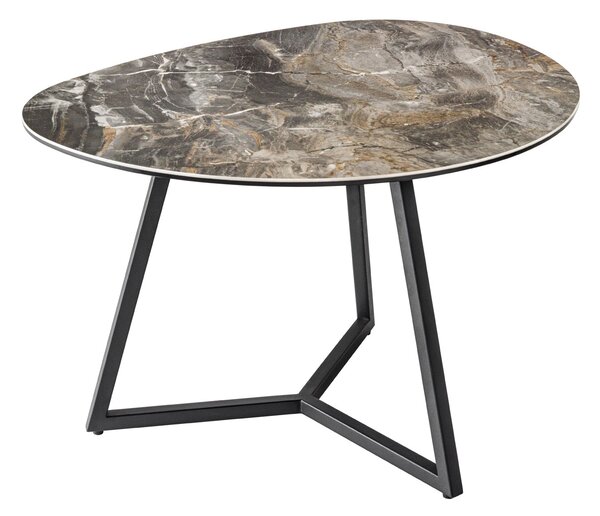 Konferenční stolek MARVELOUS 70 cm z keramiky a mramoru taupe