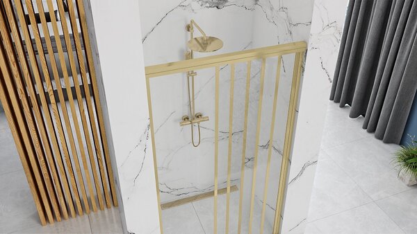 Sprchové dveře Rea Alex 90 Gold Brush
