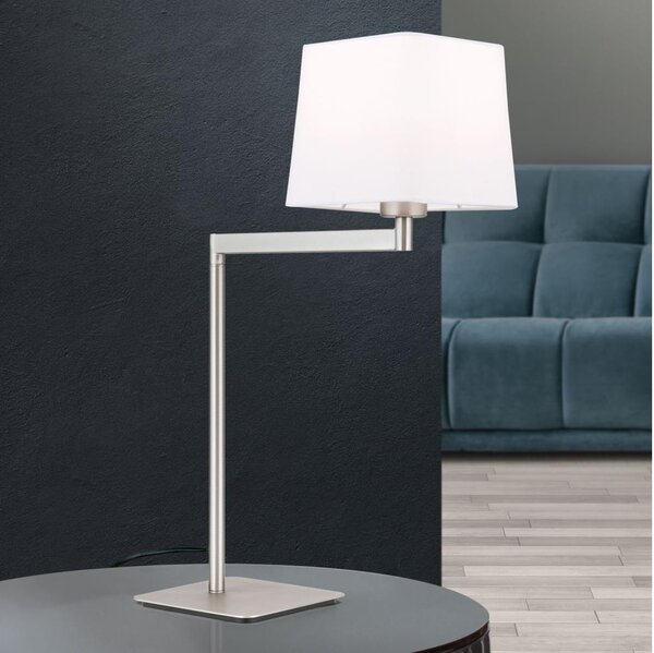 Orion LA 4-1209/1 - Stolní lampa CARLTON 1xE27/40W/230V bílá/matný chrom