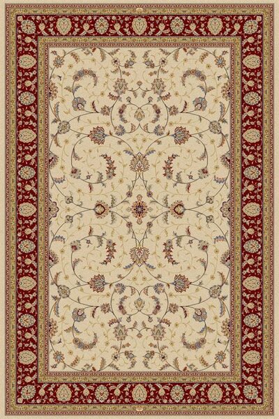 Kusový koberec vlněný Osta Diamond 7244 104 Klasický béžový červený Rozměr: 140x200 cm