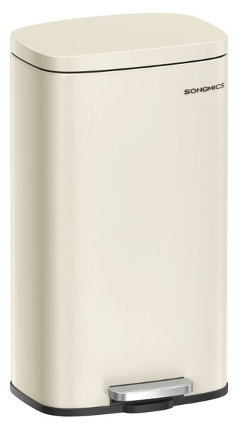 Odpadkový koš s pomalým zavíráním SLOW, 30l, béžová SongmicsHome