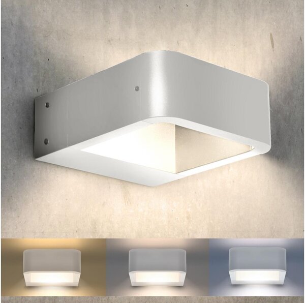 Brilagi - LED Venkovní nástěnné svítidlo BARI LED/7W/230V bílá IP54