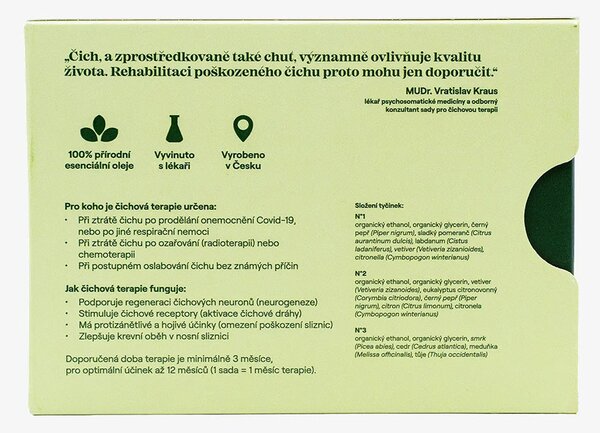 AOMU Čichová terapie - sada inhalačních tyčinek pro posílení čichu