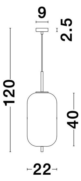 Nova Luce Závěsné svítidlo LATO opálové sklo antický mosazný kov černý kabel E27 1x12W