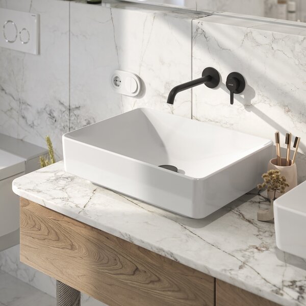 Geberit Variform umyvadlo 55x40 cm obdélníkový na pult bílá lesk 500.779.01.2