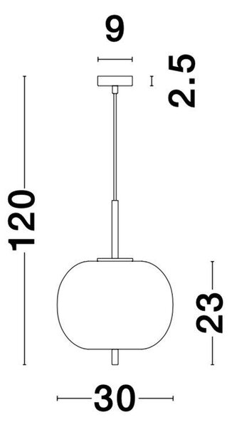 Nova Luce Závěsné svítidlo LATO opálové sklo antický mosazný kov černý kabel E27 1x12W
