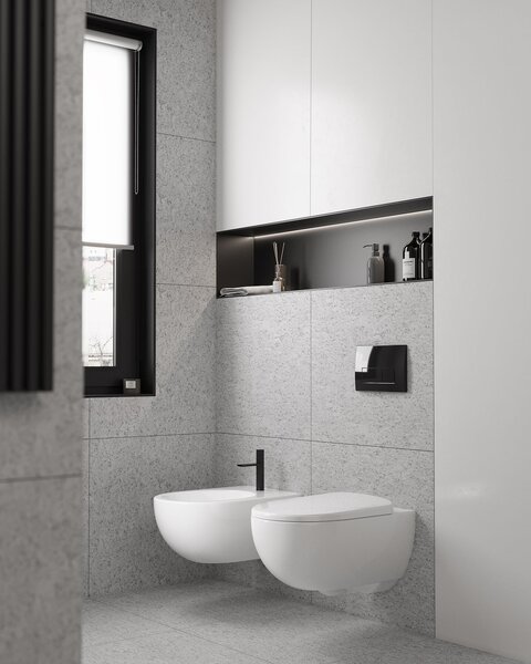 Geberit Selnova Premium záchodová mísa závěsná bez splachovacího kruhu bílá 502.035.00.1