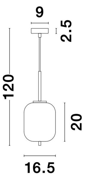 Nova Luce Závěsné svítidlo LATO opálové sklo antický mosazný kov černý kabel E14 1x5W