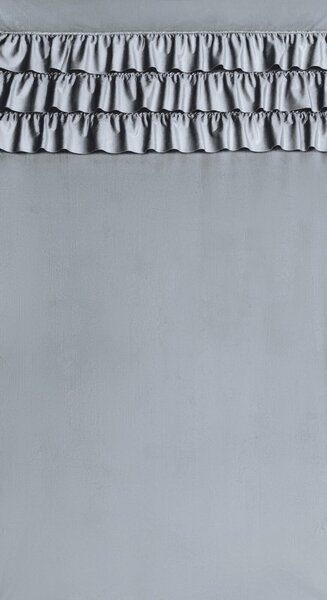 ZATEMŇOVACÍ ZÁVĚS NA KROUŽCÍCH SAMI 140X250 CM STŘÍBRNÁ