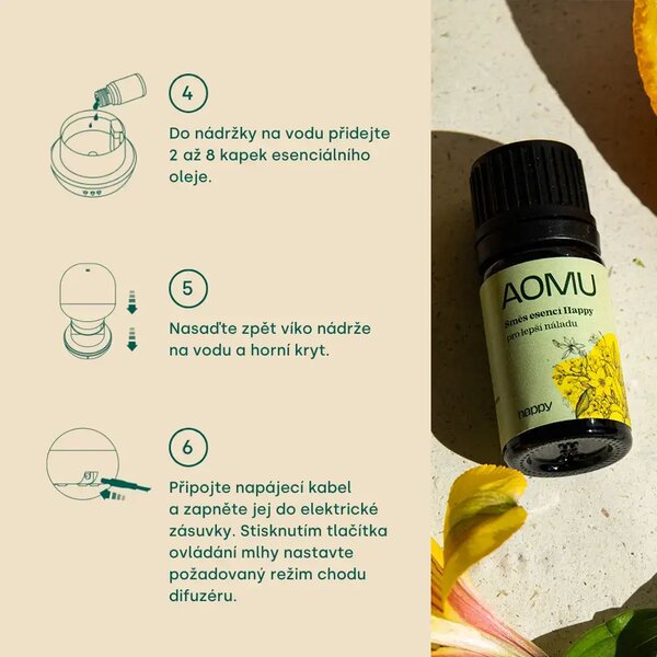 AOMU Mellow ultrasonický aroma difuzér