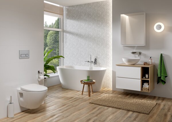 Cersanit Moduo sada wc s mísou a sedátkem závěsná bez splachovacího kruhu bílá S701-725