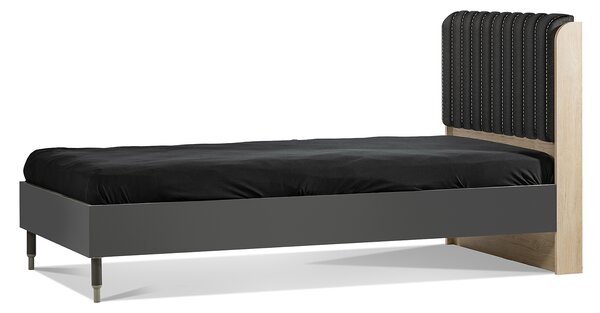 Studentská postel 100x200 Magnus - dub sofia/šedá