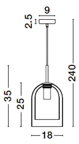 Nova Luce Závěsné svítidlo VELOR dvouvrstvé šampaň sklo E27 1x12W