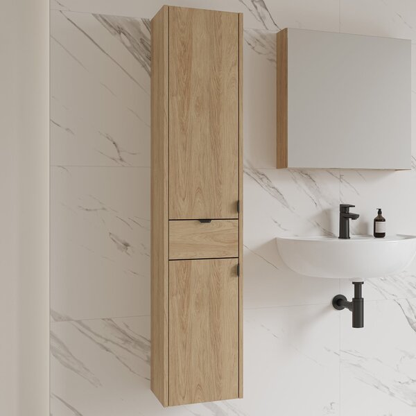 Cersanit Ovida skříňka 30x30x150 cm boční závěsná dub S1058-012
