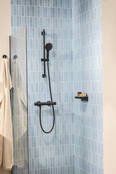 Grohe Precision Flow sprchová baterie nastěnná s termostatem černá 348402430