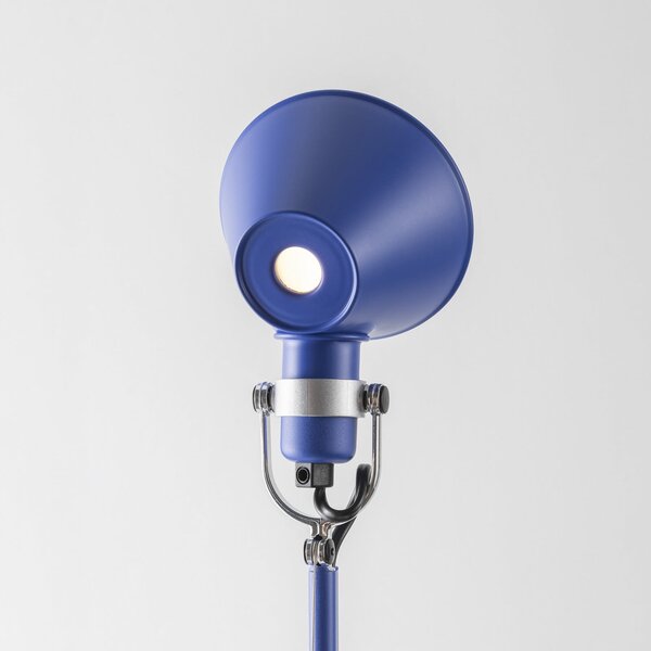 Stolní lampa Artemide, Tolomeo Micro, Modrá, Pracovna, Kov, Design