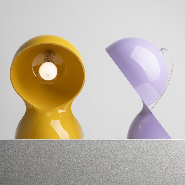 Stolní lampa Artemide, Dalú, Fialová, Obývací pokoj, Plast, Design