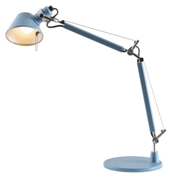 Stolní lampa Artemide, Tolomeo Micro, Modrá, Pracovna, Kov, Design