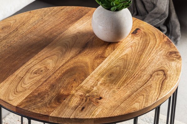 Konferenční stolek FACTORY LOFT 50cm mangové dřevo přírodní