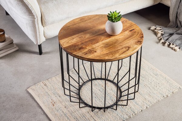 Konferenční stolek FACTORY LOFT 50cm mangové dřevo přírodní