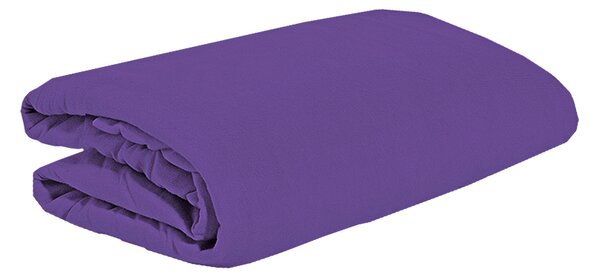 Jersey prostěradlo BASIC TMAVĚ FIALOVÉ 90x200 cm