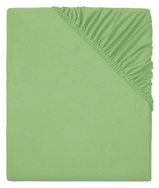 LIVARNO home Žerzejové napínací prostěradlo, 180–200 x 200 cm (zelená) (100363488004)