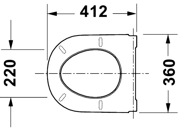 Duravit 28310000 - Záchodové prkénko D-CODE 37,4x42 cm bílá
