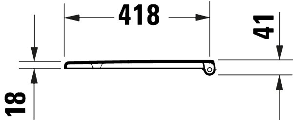 Duravit 28210000 - Záchodové prkénko D-CODE 37,4x43,3 cm bílá