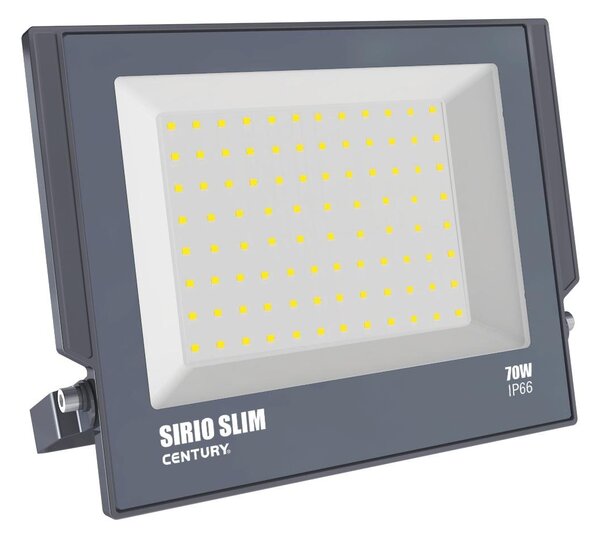 CEN SRS-709540 REFLEKTOR LED SIRIO SLIM ČERNÝ 70W 4000K 6300Lm 110d 270x29x230mm IP66 - CENTURY