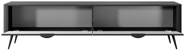 LANTE č | TV stolek E 200 2D | 200 cm | černá