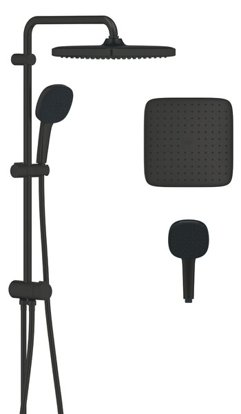 Grohe Vitalio Comfort sprchová sada na stěnu s dešťovou sprchou černá 266982431