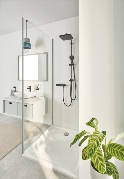 Grohe Vitalio Comfort sprchová sada na stěnu s dešťovou sprchou černá 266982431